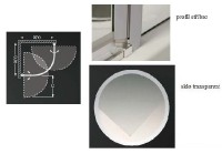 Roltechnik sprchový kout TR1 900 výplň transparent rám stříbrný 722-9000000-01-02